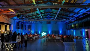 Beleuchtung Lußhardthalle in Hambrücken für eine Firmenfeier